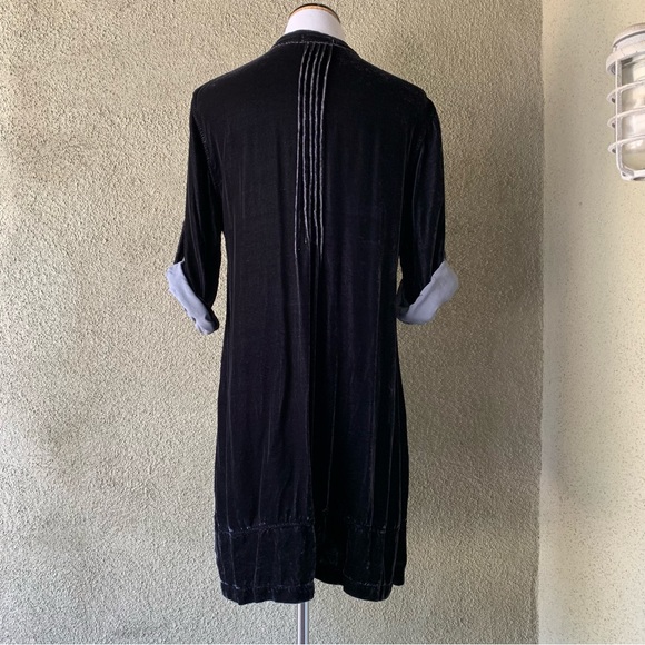“CP Shades” Dark Navy Velvet Tunic Dress NWT $278 size M - Picture 3 of 12
